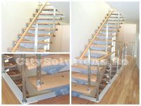 side stringer stair wood steps - sivctssmtp